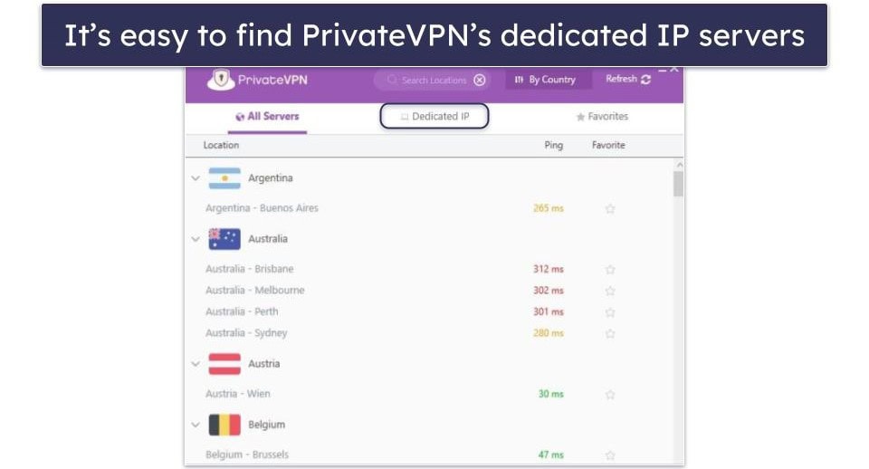 Bonus. PrivateVPN — Free Dynamic Dedicated IP Addresses