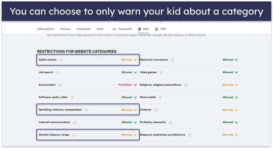 🥉 3. Kaspersky Safe Kids — Great Free Plan for Content Control for Older Kids