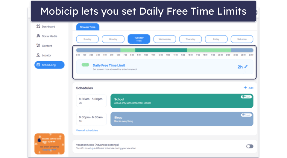 5. Mobicip — Great for Customizable Time Limits