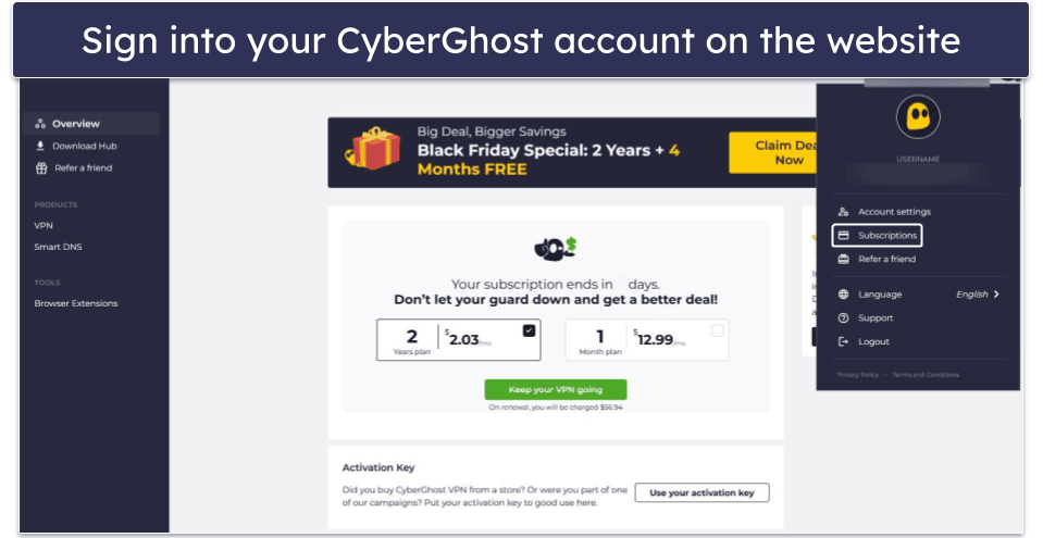 Try CyberGhost VPN Risk-Free for 45 Days (Step-By-Step Guide)