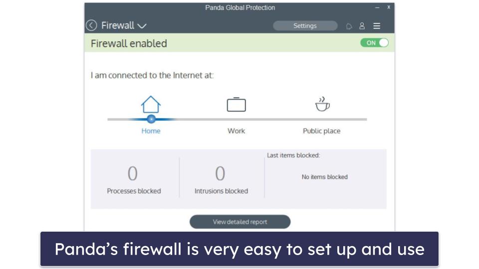 5. Panda — Best Windows-Only Firewall