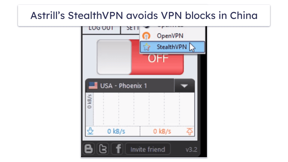 4. Astrill VPN — Stealth VPN &amp; Smart Mode for China’s Firewall