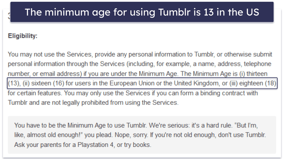 What Age Is Tumblr Appropriate For?