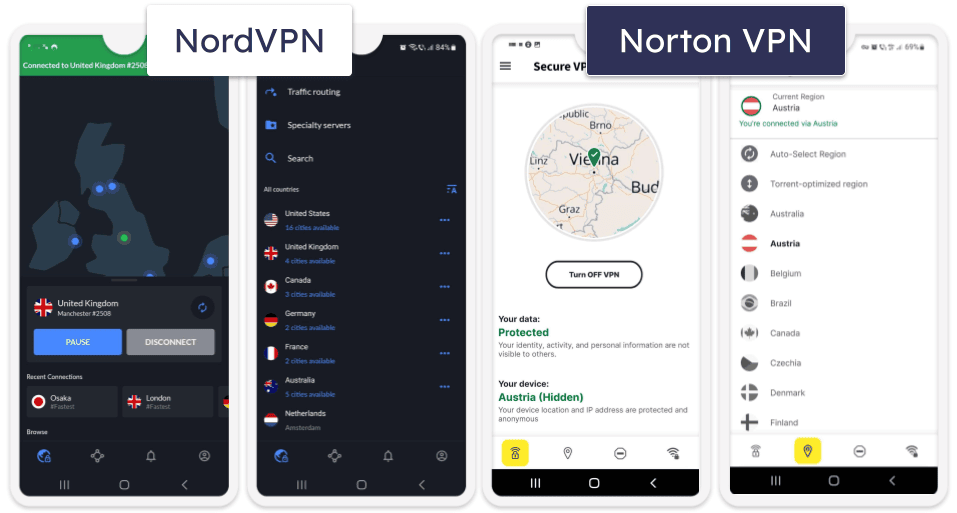 Apps &amp; Ease of Use — NordVPN Has Better Apps