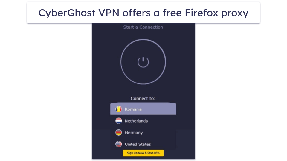 🥉3. CyberGhost VPN — Good for Streaming + Nice Automation Tools