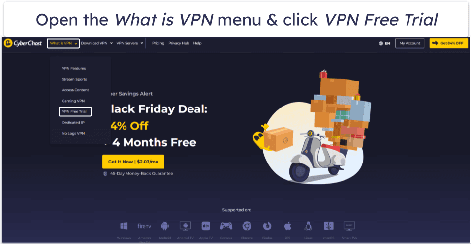 How to Claim CyberGhost’s Free Trial