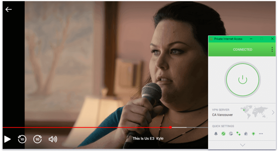 🥈2. Private Internet Access — Great for Watching This Is Us on the Go