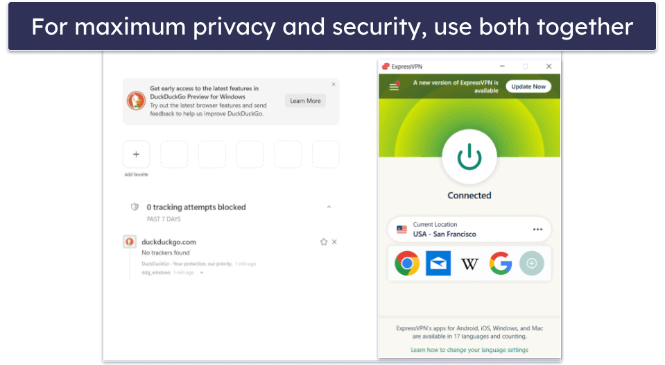 When Should You Use DuckDuckGo vs. a VPN?