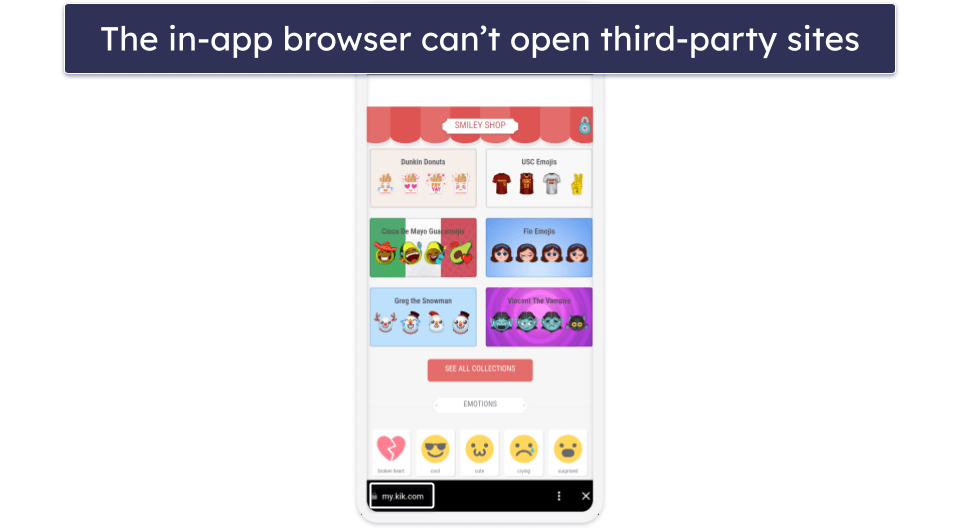 Does Kik Have an In-App Browser?