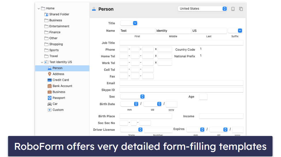 🥈 2. RoboForm — Excellent Form-Filling Capabilities