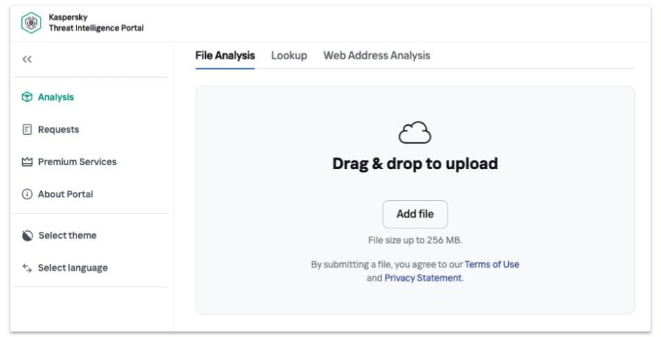 🥉 3. Kaspersky Threat Intelligence Portal — Analyze Files, Websites, and IP Addresses With Ease