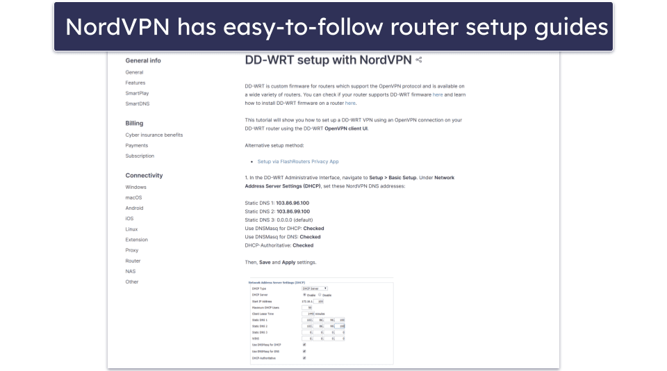 🥉3. NordVPN — Compatible With Tons of Routers