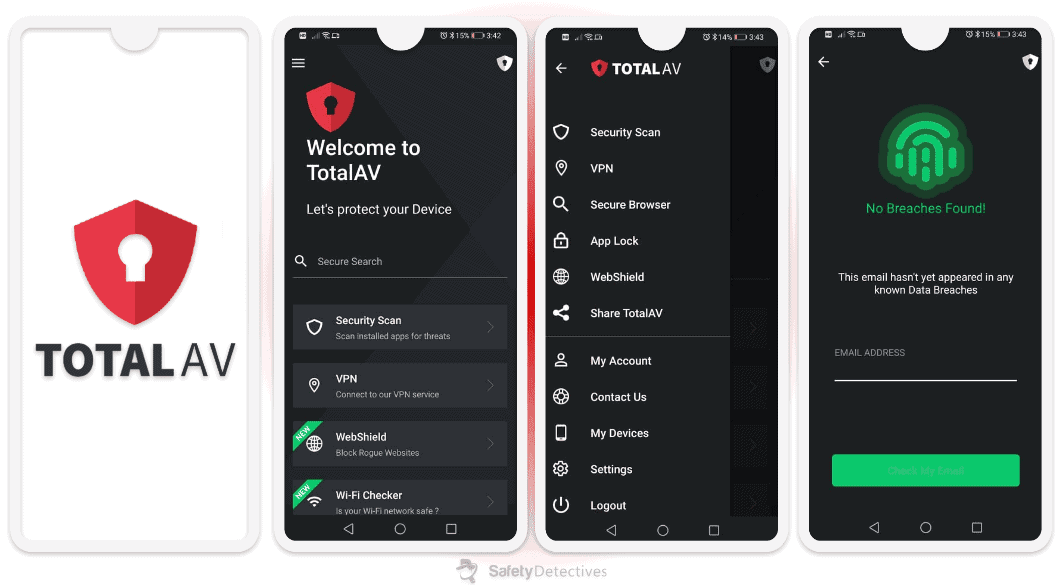 🥈2. TotalAV — Easy to Use &amp; Good Data Breach Scanning