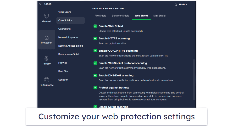 How to Configure Avast’s Web Protection