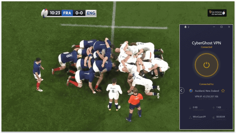 🥉3. CyberGhost VPN — Dedicated Servers for Watching Six Nations + Automation Rules