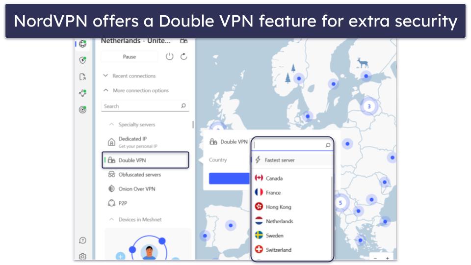 Extra Features — NordVPN Is Much Better