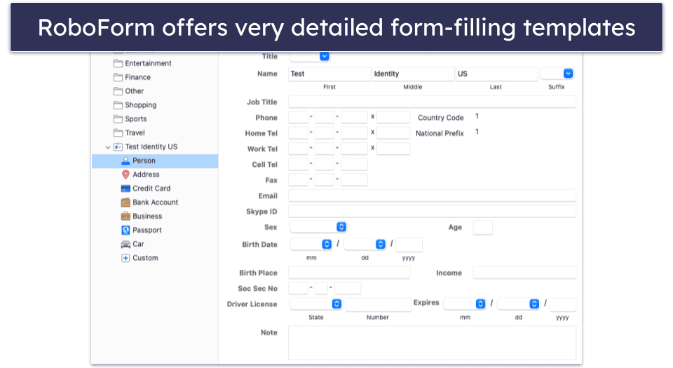 Advanced Features — RoboForm Contains Many Excellent Features