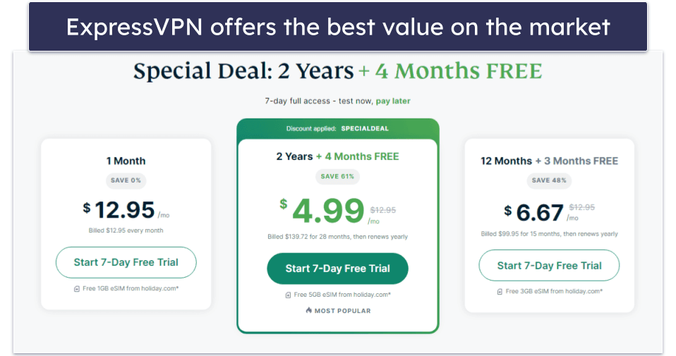 Plans &amp; Pricing — CyberGhost VPN Is More Affordable