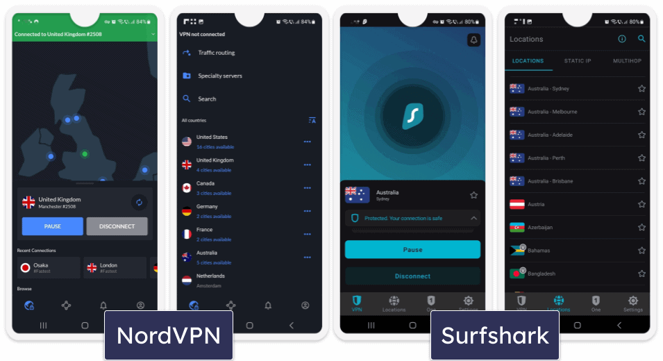 Apps &amp; Ease of Use — Both VPNs Are Really Easy to Use