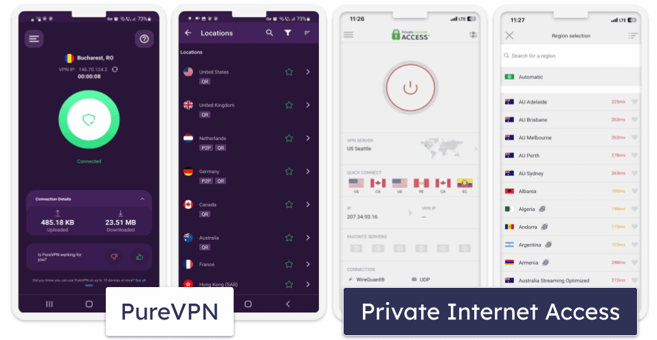 Apps &amp; Ease of Use — Both VPNs Are User-Friendly