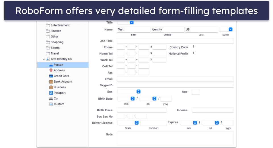 🥇 1. RoboForm — Best Overall Password Manager With Local Storage Options + Advanced Form-Filling Tools