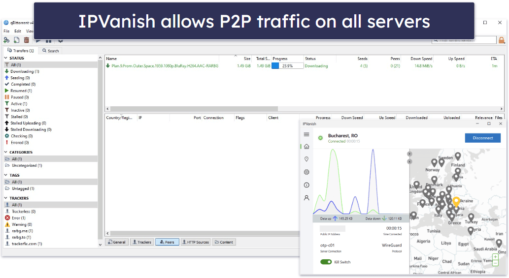 Torrenting — Both VPNs Are Good Options