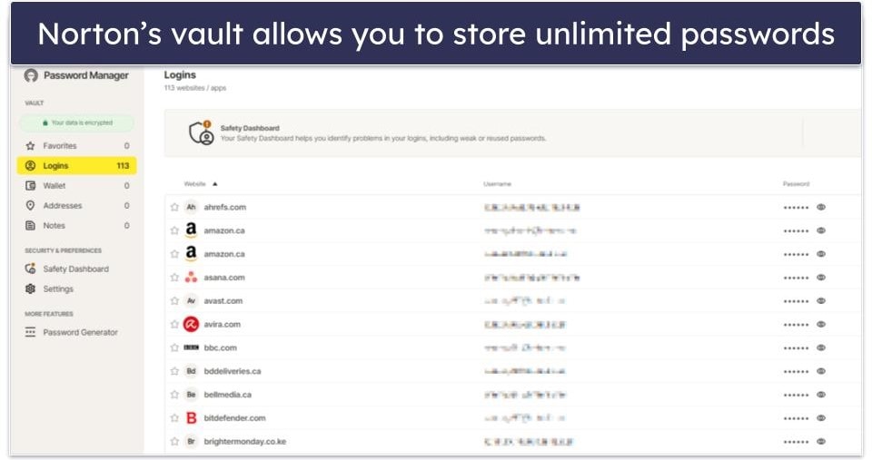 7. Norton Password Manager — Good Password Manager With Excellent Antivirus Plans