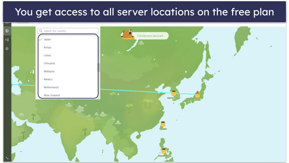 5. TunnelBear — User-friendly VPN for China