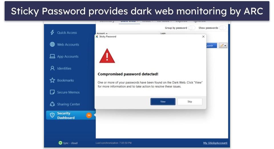 10. Sticky Password — Local Data Storage &amp; Portable USB Version