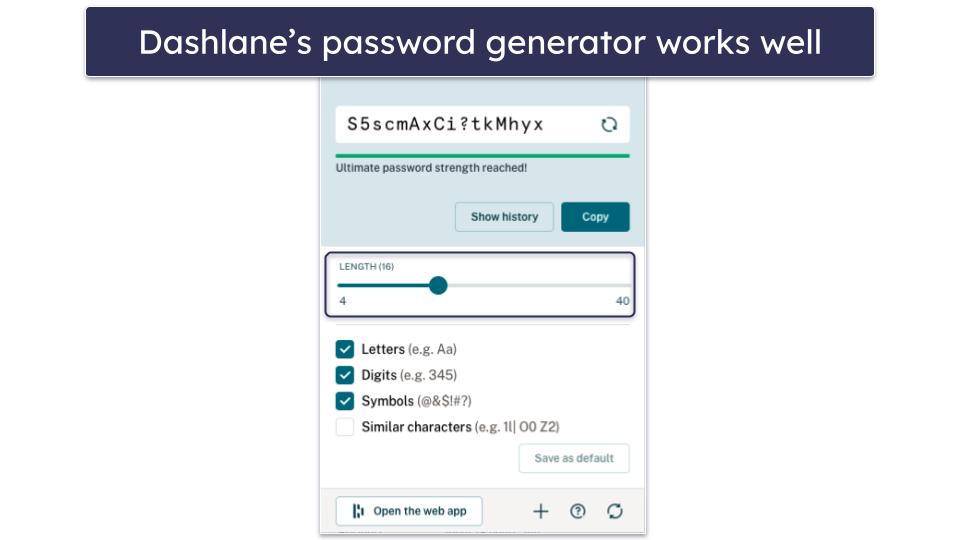 Basic Features — Similar, but Dashlane Is More Intuitive