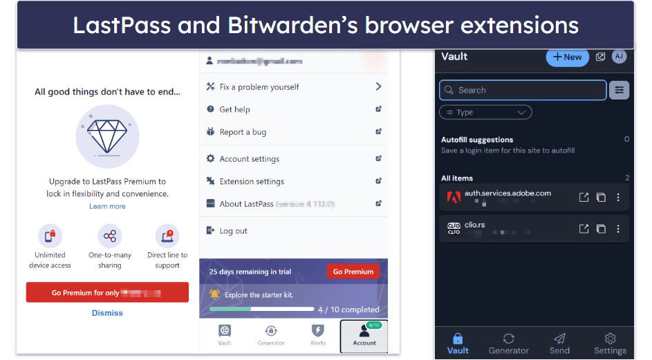 Apps &amp; Browser Extensions — Bitwarden Is Slightly Better