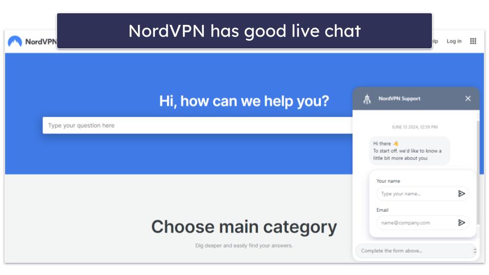 Customer Support — NordVPN Has Better Customer Support