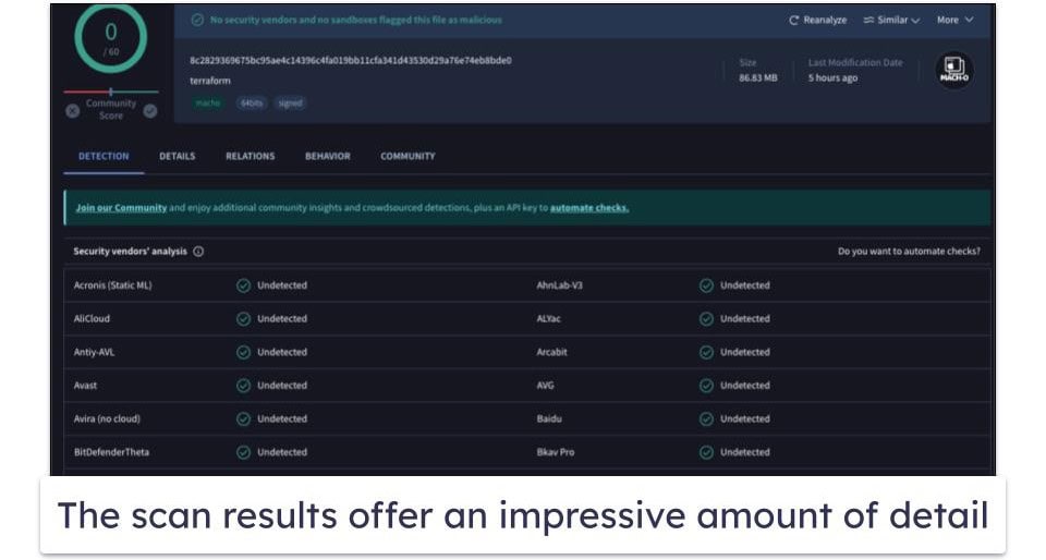 🥈 2. VirusTotal — Compares Results of 70+ Antivirus Scanners When Scanning Your Individual Files