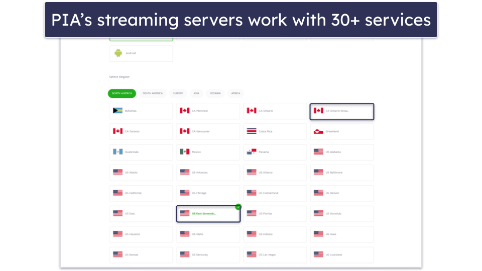 🥈2. Private Internet Access — Great for Streaming on eero Routers