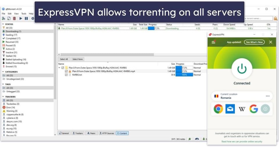 Torrenting — ExpressVPN Is the Better Choice