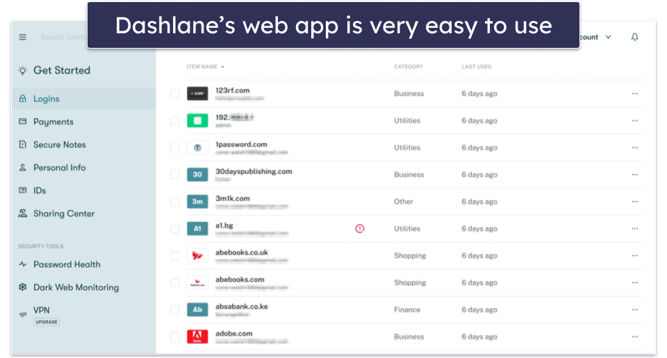 🥇1. Dashlane — Best Overall Free Password Manager in 2025