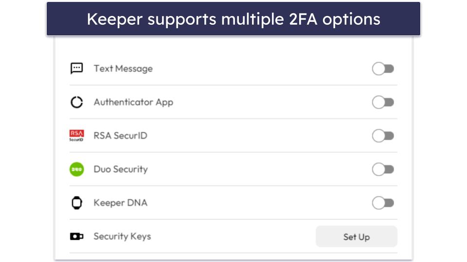 Security &amp; Data Privacy — Keeper Has Better Security