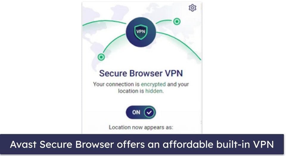 5. Avast Secure Browser — Affordable Premium VPN + High-End Security Features