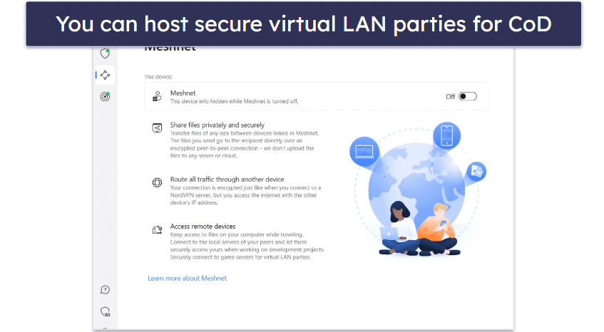 6. NordVPN — Security-Focused VPN for Call of Duty + LAN Parties